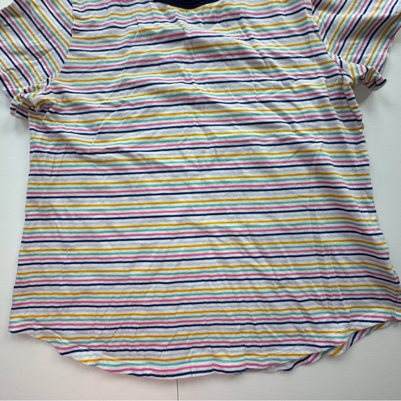 Old Navy multi‎ color stripes short sleeve casual t shirt women’s medium - Picture 3 of 10